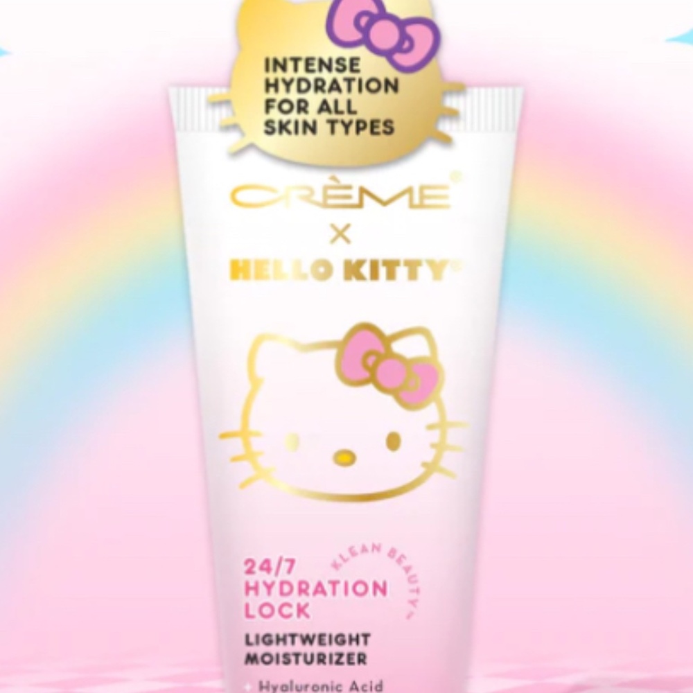 HELLO KITTY X CREME 24/7 HYDRATION LOCK LIGHTWEIGHT MOISTURIZER KLEAN BEAUTY